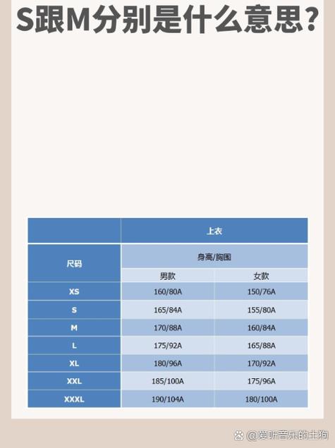 亚洲专线 S 码和 M 码有什么区别?